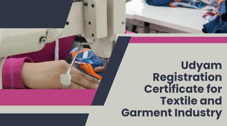 Udyam Registration Certificate for Textile and Garment Industry - Zozalow